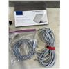 Image 2 : ASSORTED LENGTHS OF CAT 6 CABLES, POWER CABLE AND HARD SHELL CASE