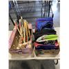 Image 1 : 9 BACKPACKS AND TRAVEL COOLERS, AND WOODEN CROQUET SET