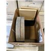 Image 2 : LARGE BOX OF WOOD TRAYS, CHALK SIGNS, CHARGER PLATES, ETC