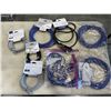 Image 1 : ASSORTED LENGTHS OF CAT 6 CABLES AND POWER CABLES