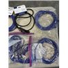 Image 2 : ASSORTED LENGTHS OF CAT 6 CABLES AND POWER CABLES