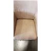 Image 2 : BEIGE MICROFIBRE HIGH BACK LOUNGE CHAIR