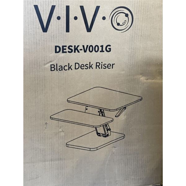 VIVO BLACK DESK RISER