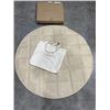 Image 2 : NEW OURSON PORTABLE ROUND PLAYMAT WITH CARRY BAG, CHESTNUT VEGAN LEATHER, 48 INCH ROUND