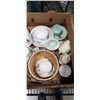 Image 2 : COLLECTION OF ANTIQUE CHINA SERVING ITEMS AND VASES, CUPS AND SAUCERS FROM FOLEY AND ROYTAL DOULTON 