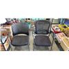 Image 1 : 2 BLACK OFFICE CHAIRS - ONE ROLLING