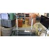 Image 3 : BLACK GLASS MODERN DESK UNIT