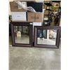 Image 1 : 2 BEVELLED WALL MIRRORS, 29 X 33 INCH,