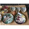 Image 2 : VINTAGE POTTERY PLATES, CROCKS, HAND PAINTED WINDOW PLANTERS, COLLECTOR PLATES ETC