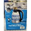 Image 3 : HAMILTON BEACH 1L GLASS ELECTRIC KETTLE - TESTED WORKING