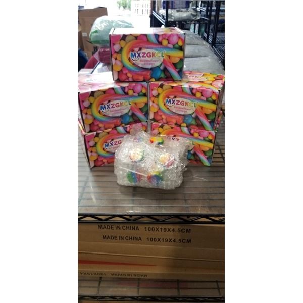 6 BOXES RAINBOW FLOWER LOLLIPOPS