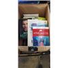 Image 1 : BOX OF ASSORTED NEW BOOKS, HARD AND SOFT COVER, NOVELS AND LEARNING BASED