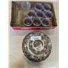 Image 1 : MCM GLASSWAR, DECANTER, AND MEAKIN IRONSTONE PLATES