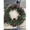 Image 2 : ASSORTED CHRISTMAS DECOR, WREATH, SLEIGH ETC