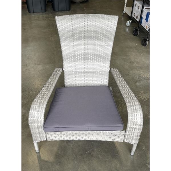 BRAND NEW PATIO FLARE GREY MUSKOKA CHAIR, NEW IN BOX, RETAIL $179