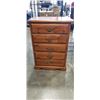 Image 1 : PINE 5 DRAWER HIGHBOY DRESSER