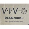 Image 3 : VIVO BLACK SINGLE TOP DESK RISER