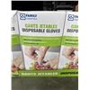 Image 2 : CASE OF NEW DISOPSABLE GLOVES, ONE SIZE FITS MOST, 500 PER BOX, 20 BOXES PER CASE, 10,000 GLOVES TOT