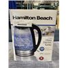 Image 2 : HAMILTON BEACH 1.7L GLASS ELECTRIC KETTLE - TESTED WORKING