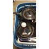 Image 2 : TOTE OF VARIOUS CAMP COOKWARE AND MORE