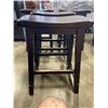 Image 2 : SET OF 4 WOODEN SADDLE BAR STOOLS