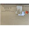 Image 2 : VIVO LIGHT WOOD 63 X 55 ELECTRIC CORNER SIT TO STAND DESK WITHQHITE MEDIUM ELECTRIC SINGLE MOTOR DES