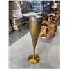Image 2 : 2 BASKETS WITH VINTAGE CUTLERY AND BRASS GOBLETS