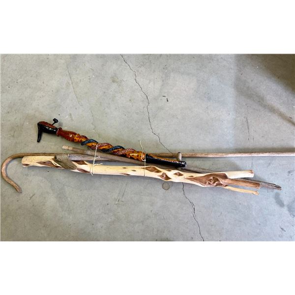 Misc. Wood Items - Walking Sticks, etc.
