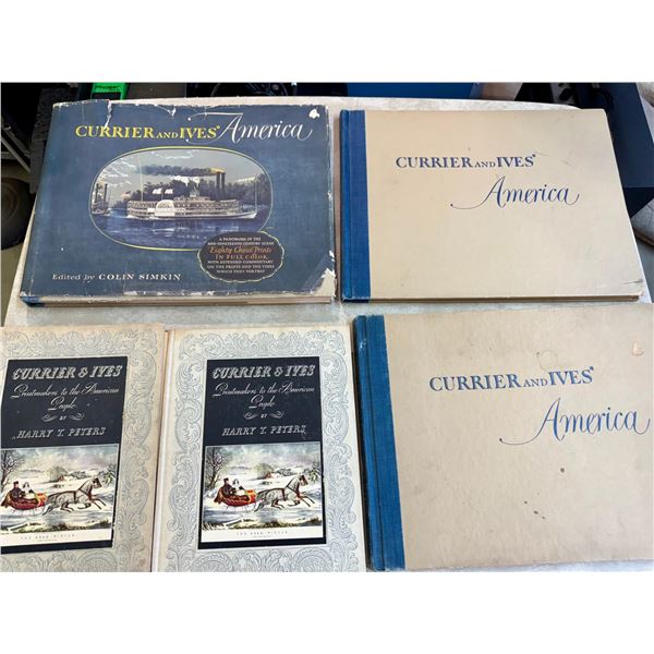 Currier and Ives Books of Prints from 1950