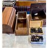 Image 1 : Misc. Wooden Boxes Including Oak Phone Box and Radio Parts