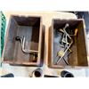 Image 2 : Misc. Wooden Boxes Including Oak Phone Box and Radio Parts