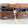 Image 3 : Misc. Wooden Boxes Including Oak Phone Box and Radio Parts