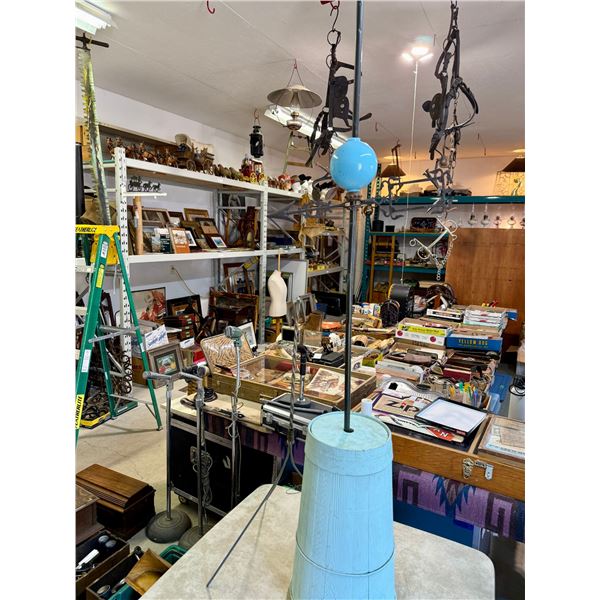 Authentic Lightning Rod with Wooden Base