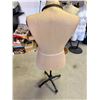 Image 3 : Male Torso Mannequin with Decorative Base and Adjustable Height on Wheels