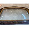 Image 1 : Antique Arched Wood Frame with Convex Glass