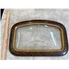 Image 3 : Antique Arched Wood Frame with Convex Glass