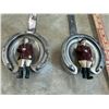 Image 3 : Box of equestrian ornaments: steel & bronze