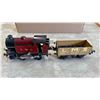 Image 2 : Meccano Hornby wind-up tinplate train with wagon : pre-1940s