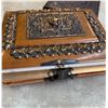 Image 3 : Ornate antique photo album + decorative leather folder