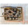 Image 1 : Quantity of Antique Sleigh Bells - Leather & Brass/Copper