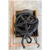 Image 1 : Box of Misc. Cast Iron Hooks, Pulleys, Etc.