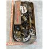Image 1 : Box of misc. antique oil lamps parts