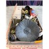 Image 1 : Box of misc. antique oil lamps parts