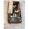 Image 2 : Box of misc. antique oil lamps parts
