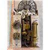 Image 2 : Box of misc. antique oil lamps parts