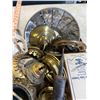 Image 2 : Box of misc. antique oil lamps parts