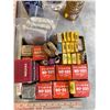 Image 2 : Box of various Aladdin & Coleman lamp parts: Wicks, Generators, Oils