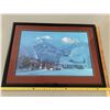 Image 1 : Max Jacquiard - Signed & Numbered Limited Edition Print - CPR Train passing through Banff (548/550).