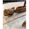 Image 2 : Wood Folk Art Carved Canoes