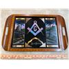 Image 1 : Vintage 1952 Brazilian Freemason Inlaid Serving Tray